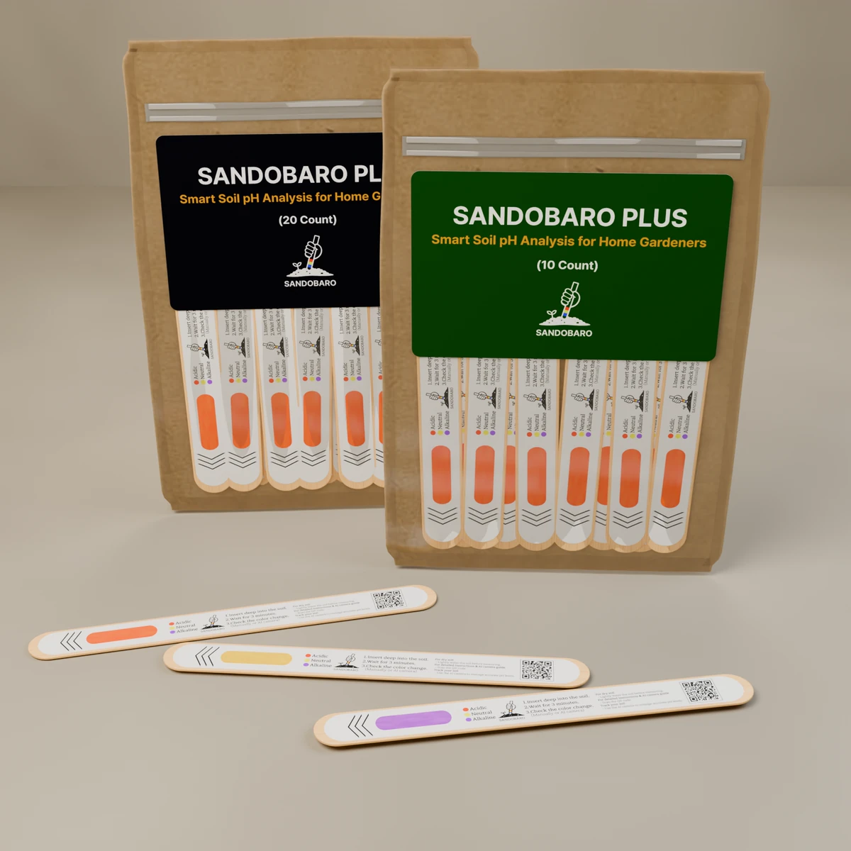 SANDOBARO PLUS home gardening soil pH tester product image 2